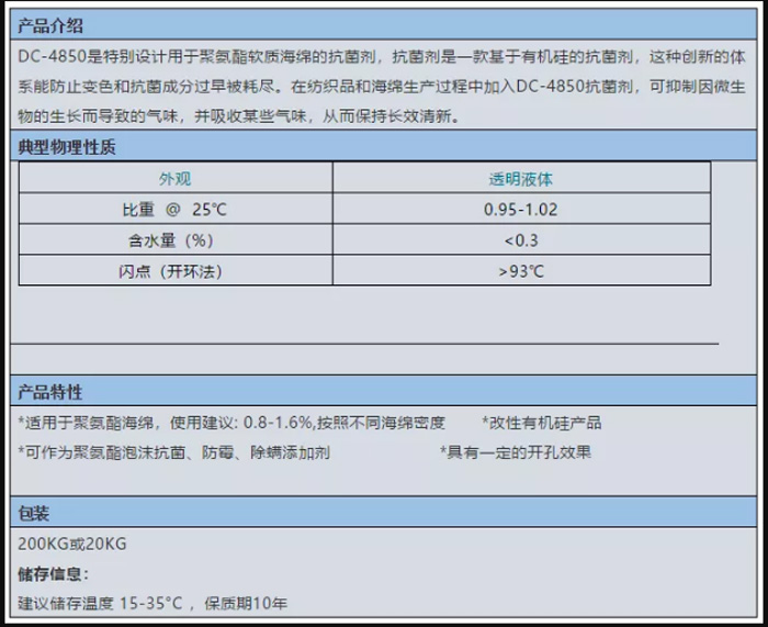 迪庆藏族自治州启光集团强力推荐 | 有机硅抗菌剂DC-4850